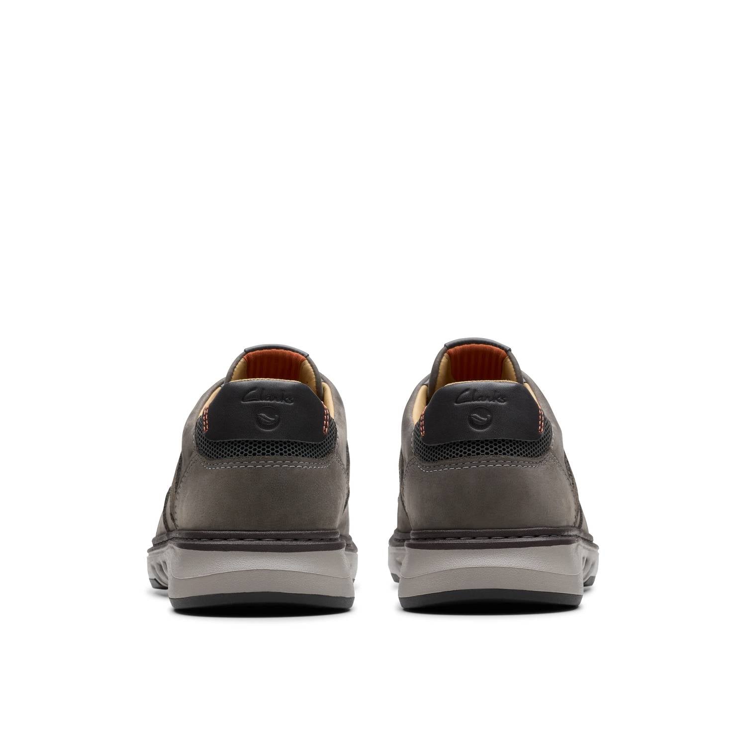 Clarks Men's Un Briley Vibe Oxford Shoes in dark grey nubuck - men's shoe - view 4