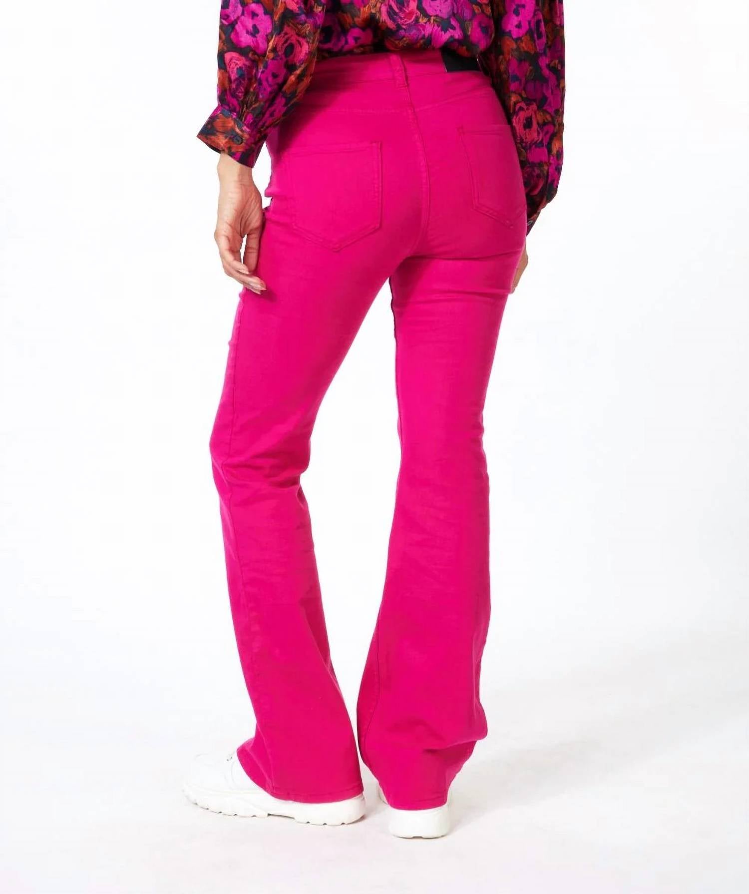 Esqualo - Felizia Colored Flare Denim Trousers