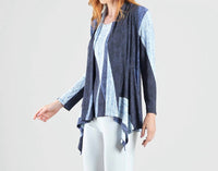 Clara Sunwoo - 2pc Draped Cardigan & Tank Twinset