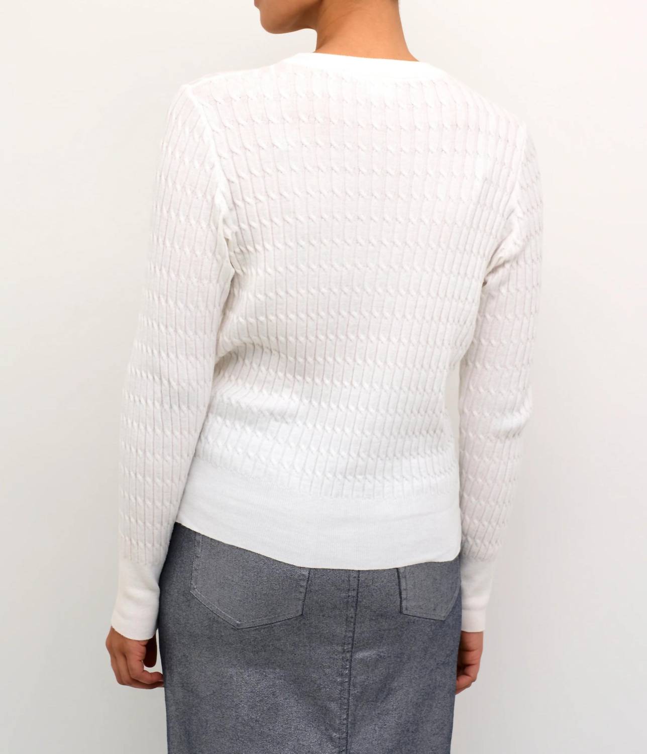 Kaffe - Kasilla Cable Knit Regular Fit Pullover Sweater