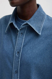 Tibi - Stretch Denim Easy Shirt