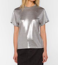 Velvet Heart Zelda Tee in silver - women's t-shirt
