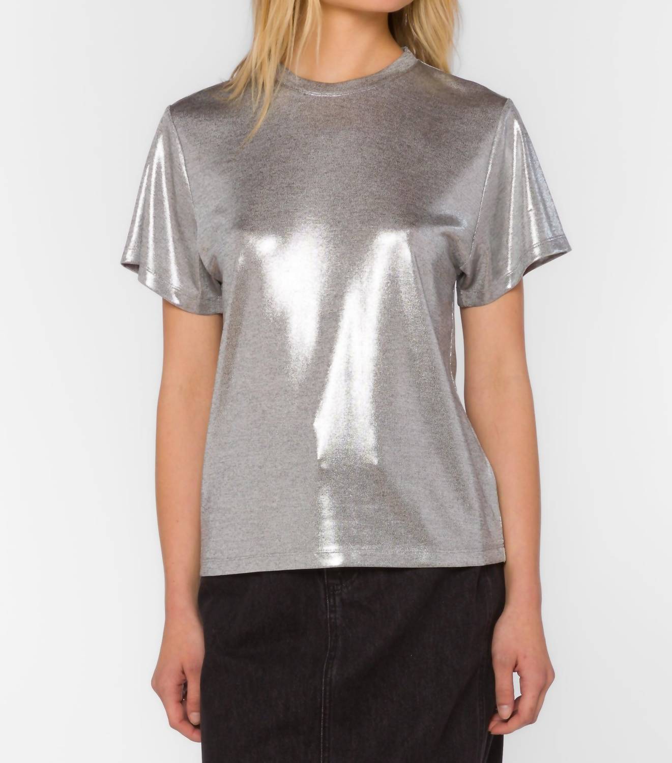 Velvet Heart Zelda Tee in silver - women's t-shirt