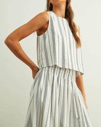 Miou Muse - Mabel Striped Sleeveless Top