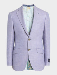 ETRO Men's Herringbone Sport Coat in lavender - men's jacket