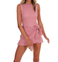 Kimberly C - Simply Sweet Gingham Wrap Dress