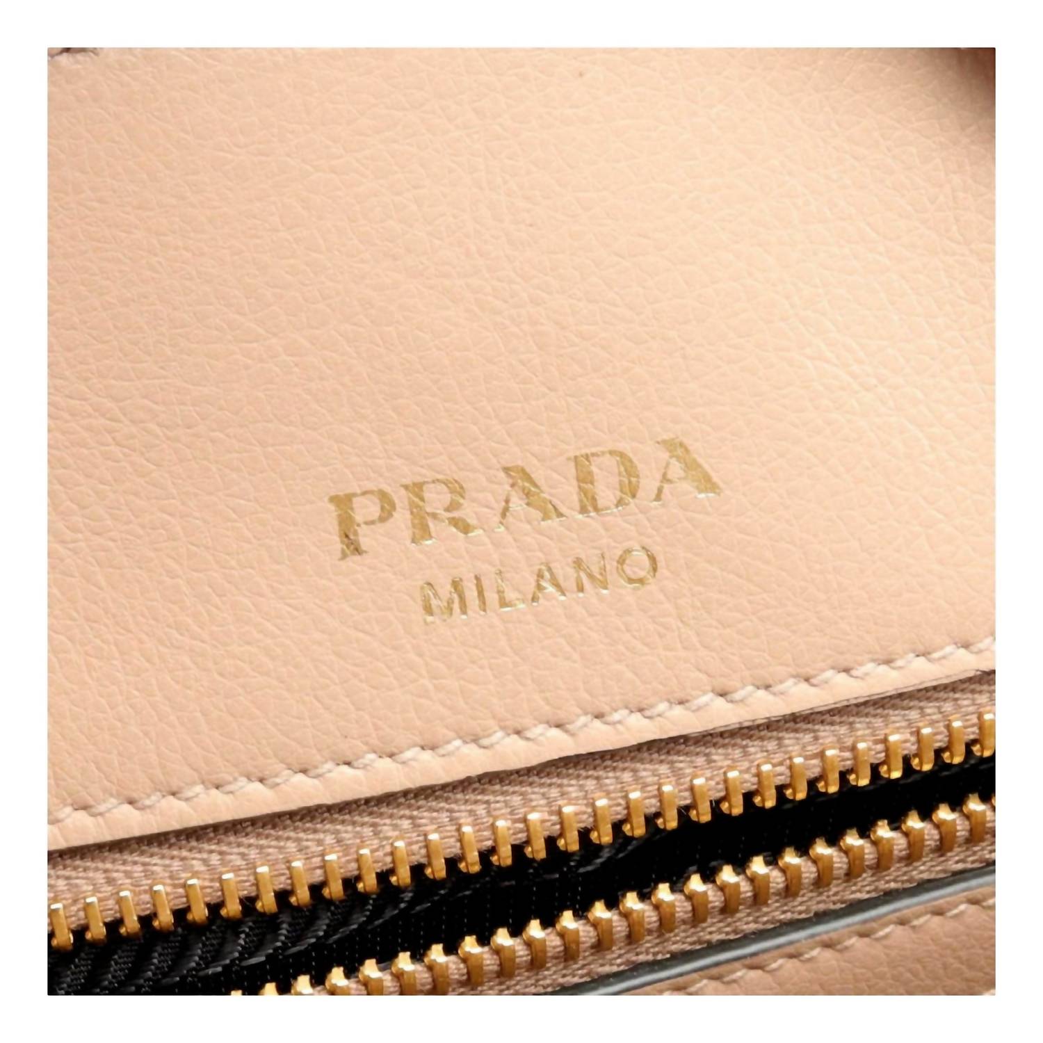 Prada - Women's Embossed Logo Soft Leather Handbag Shopper Tote