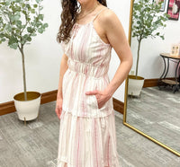 Hayden La - Striped Midi Dress