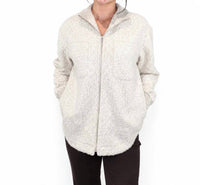 Charlie B - Zipper Front Boucle Jacket