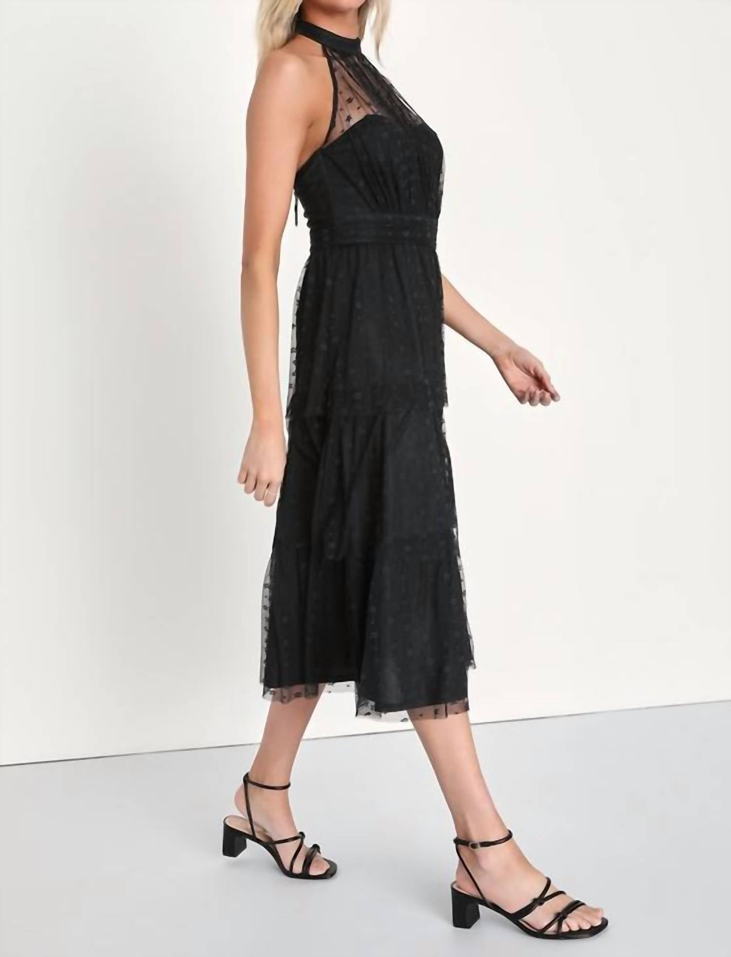 Lulus - Romantic Lace Midi Dress