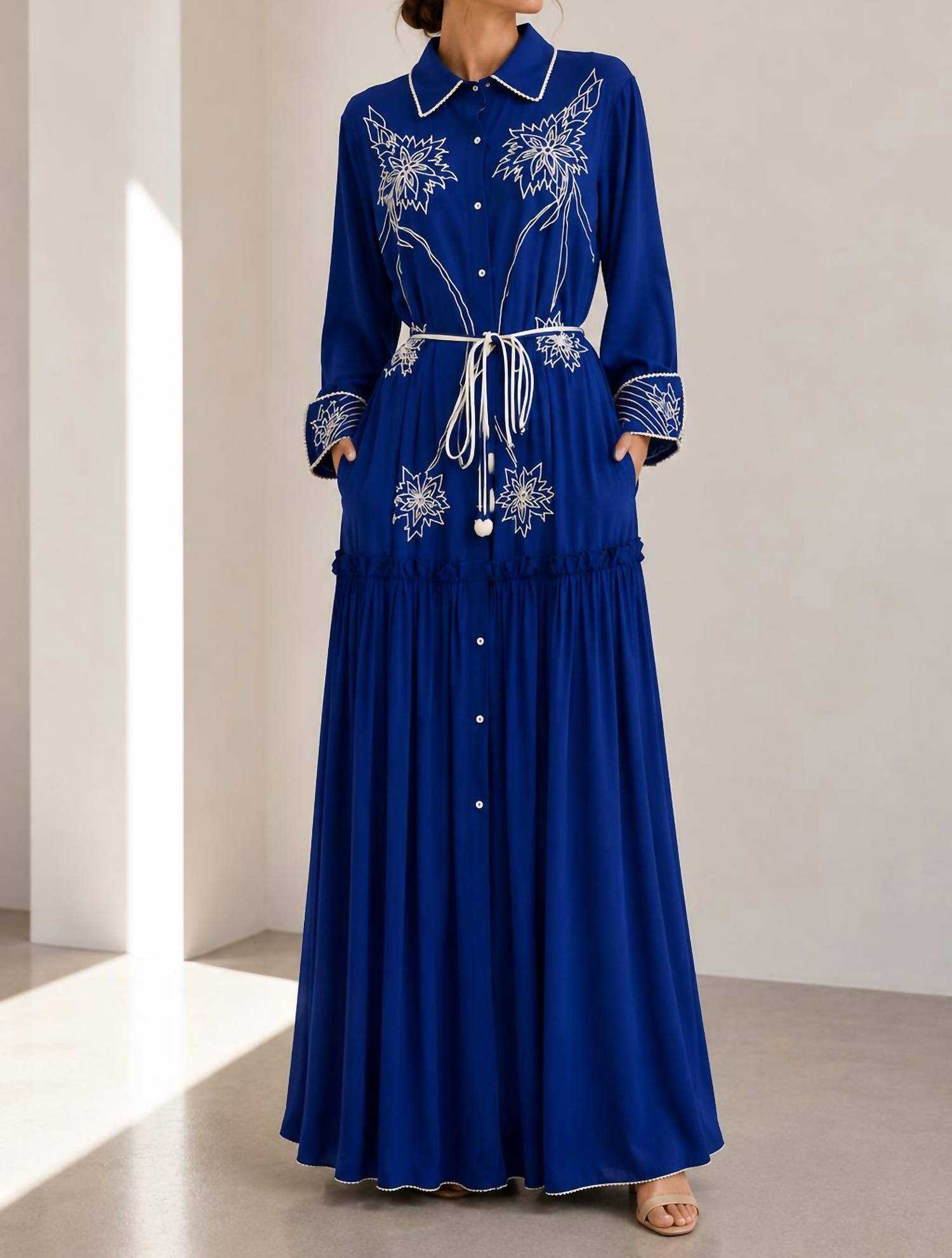 Stree - Embroidered Maxi Dress