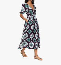 Sea - Aveline Tie Dye Print Puff Sleeve Dress