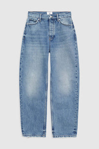 ANINE BING Fritz Barrel Jean in baltic blue - women's jeans - view 4