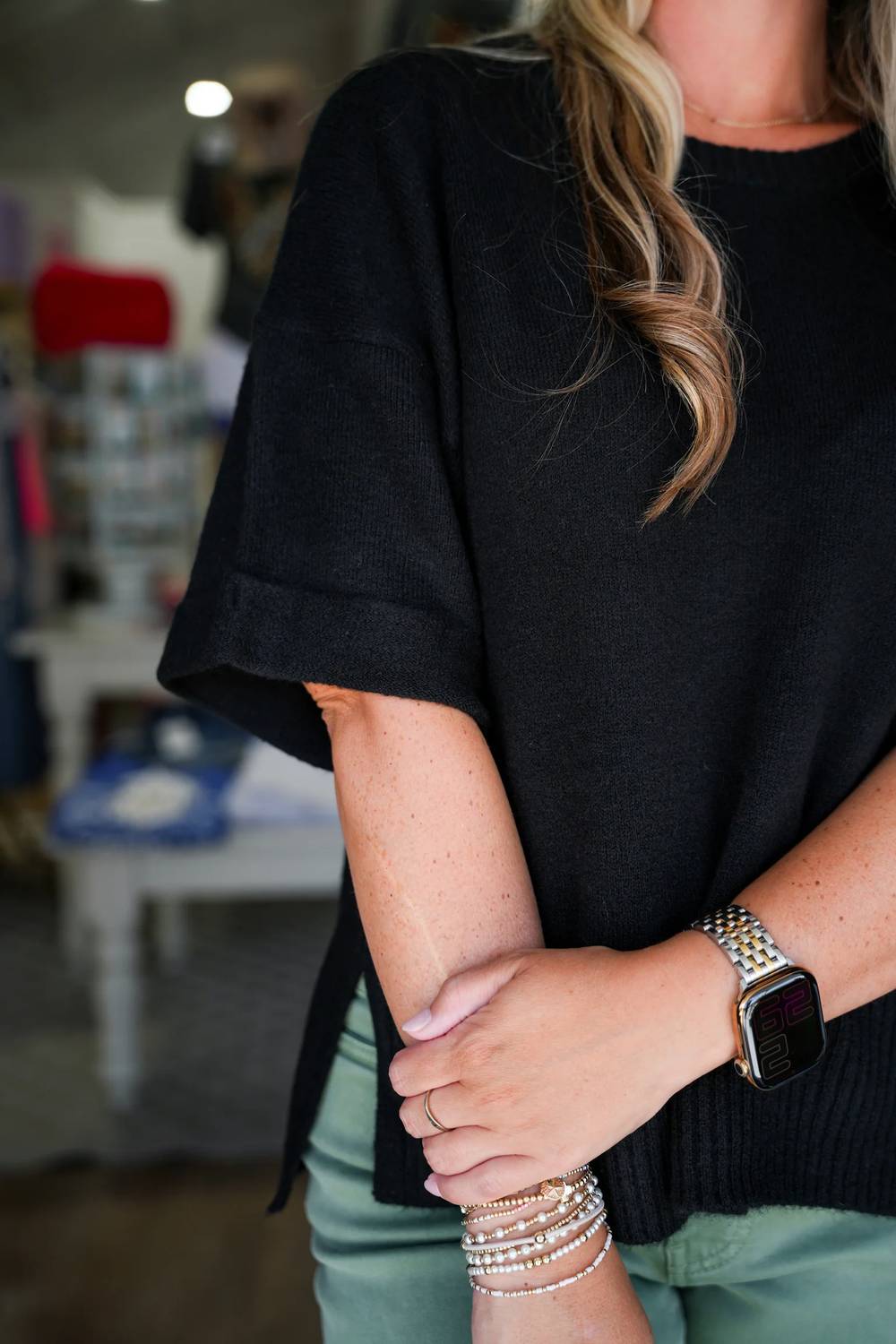 Another Love - Catrina Short Sleeve Sweater