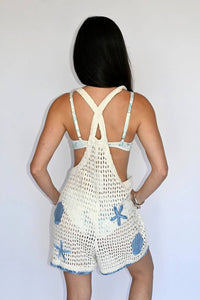 Vintage Havana - Seashell Crochet Romper