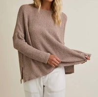 Gilli - Long Sleeve Side Slit Top
