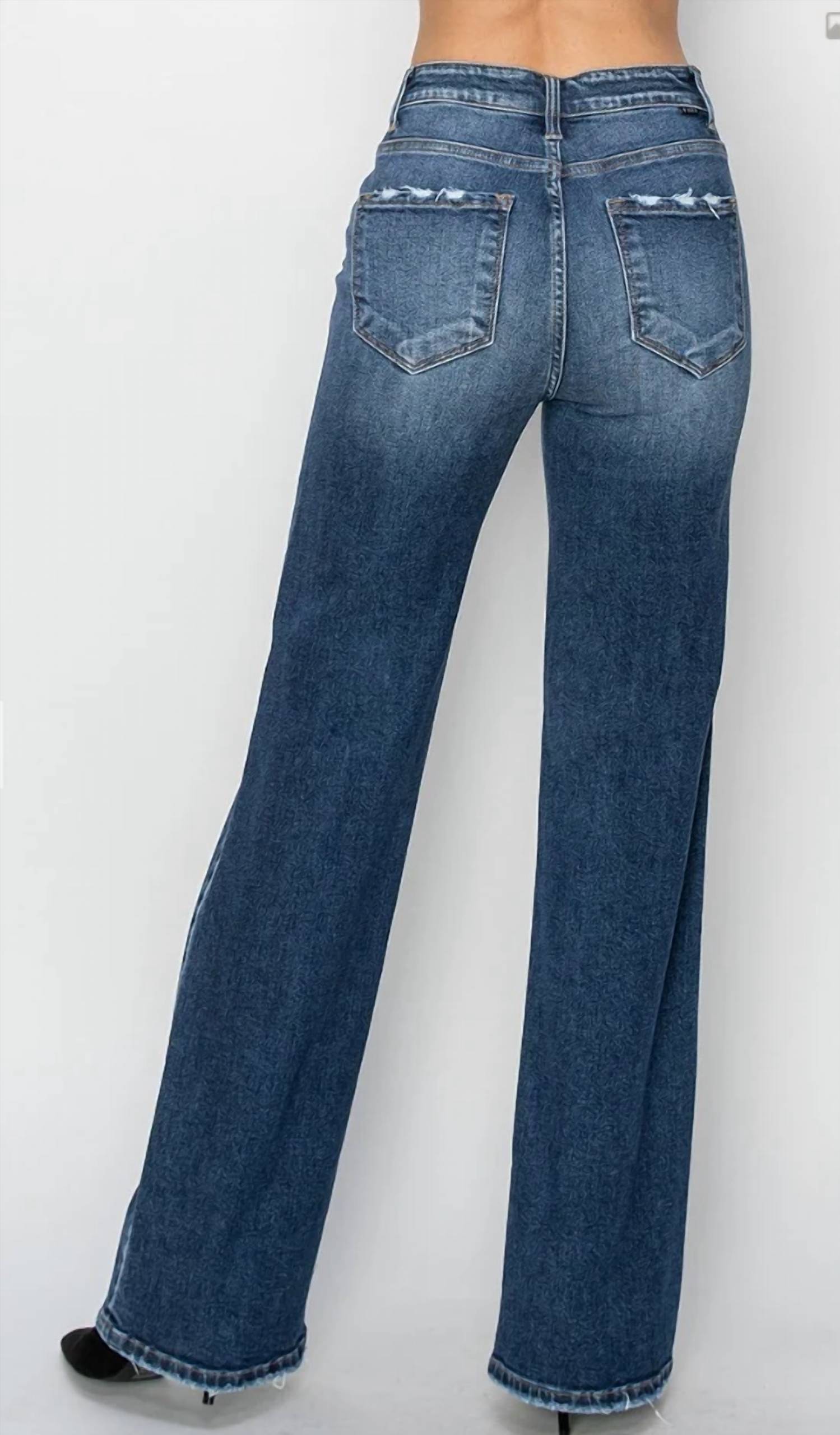 Risen - High Rise Straight Jeans