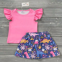 Pete + Lucy - Darling Dinos Skort Set