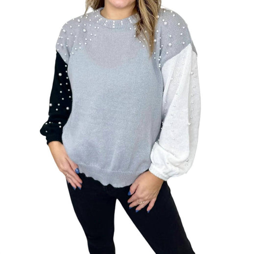 Bibi - Believing In Magic Pearl Beaded Sweater