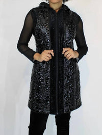 Berek - Glossy Quilted Floral Vest