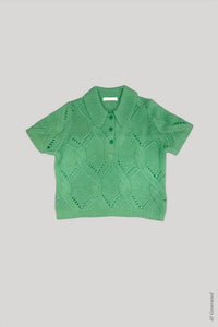 Sablyn - Cadence Shrunken Cable Cashmere Polo Top