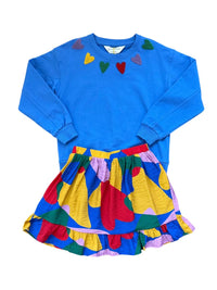 Compania Fantastica - Girl's Colorful Hearts Sweatshirt