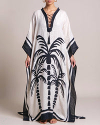Journey XX Women's Rebecca Linen Kaftan in beige - women's dress