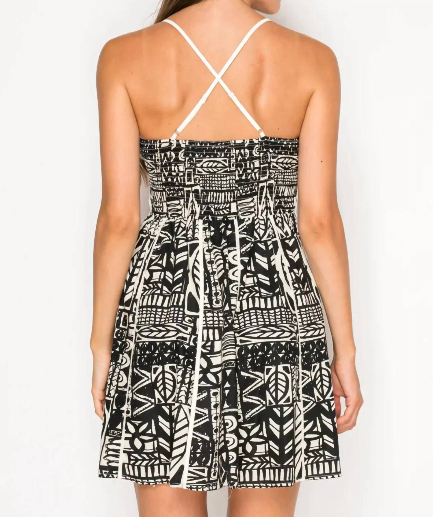 Meet Me In Santorini - Nysas Mini Dress