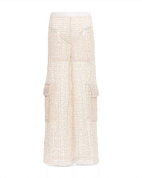 Agua Bendita - Maca Jardim Lace Wide Leg Cover-up Cargo Pants