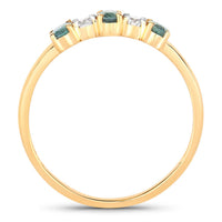 Diana M Jewels Women's Oval Natural Alexandrite Fashion Ring (0.53 Ct) - Delicate in 18k yellow gold - women's jewelry - detail view