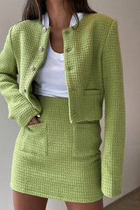 Et Clet - Textured Crop Jacket
