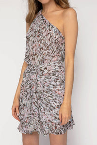 Iro - Petals One Shoulder Mini Dress