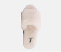 Lamo Women's Naomi Sheepskin Slide Sandal in cream - women's sandal - view 8