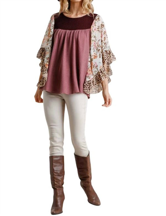 Umgee - Butterfly Sleeve Top