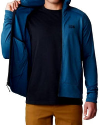 Mountain Hardwear Sendura Hoody in dark caspian heather - men's shirt - view 4