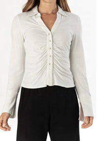 Mila Los Angeles - Long Sleeve Ruched Front Top