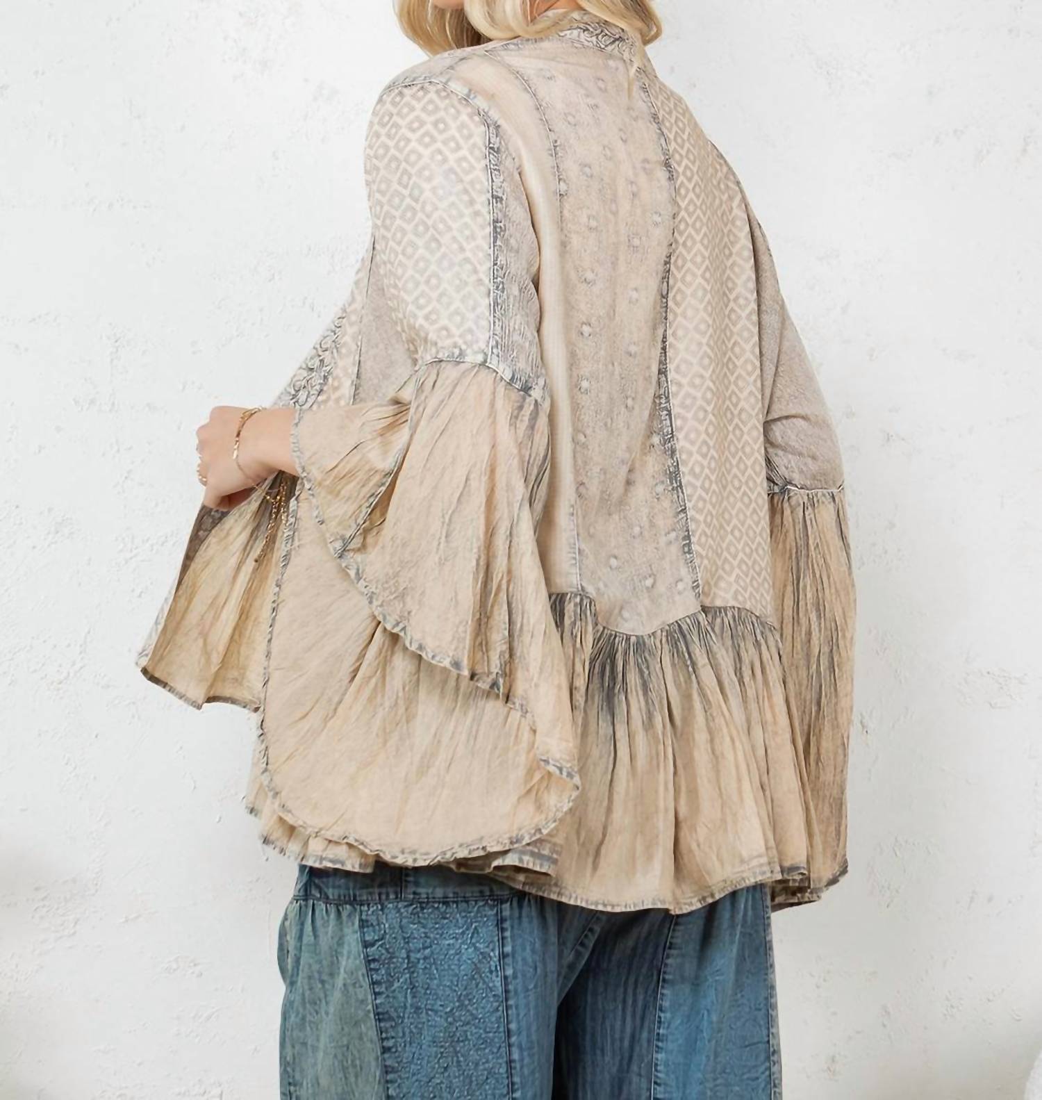 Young Threads - Elegant Kimono Inspired Shrug
