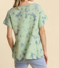 Umgee - Tie Dye Cotton Gauze Top