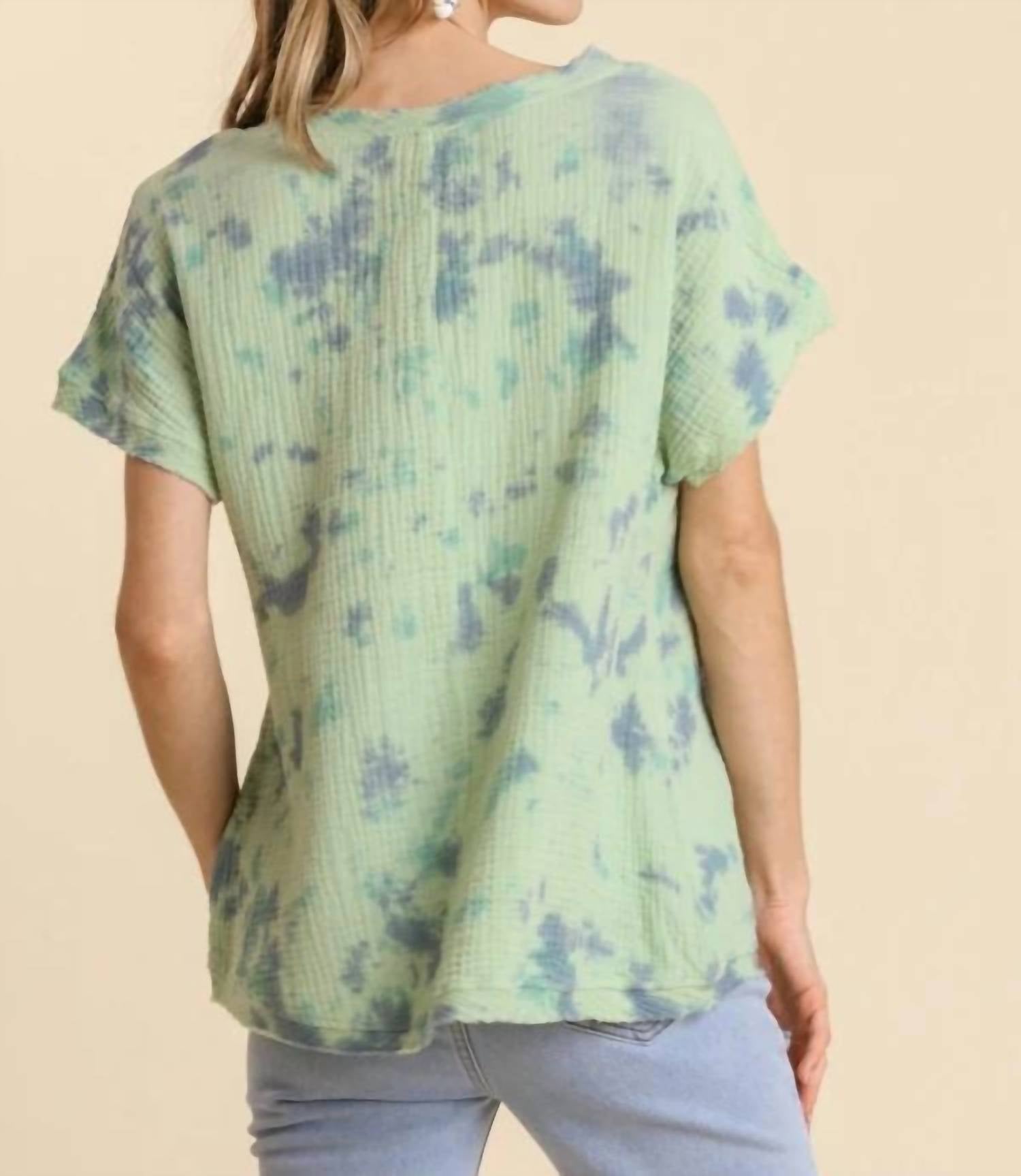 Umgee - Tie Dye Cotton Gauze Top