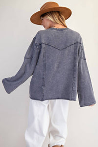 Easel - Mineral Washed Terry Pullover