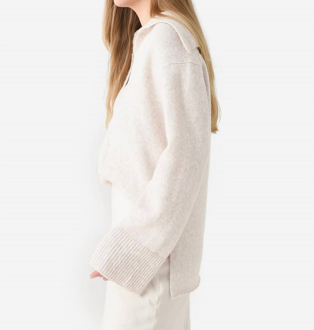 Z Supply - Ember V-neckline With Oversized Collar Sweater