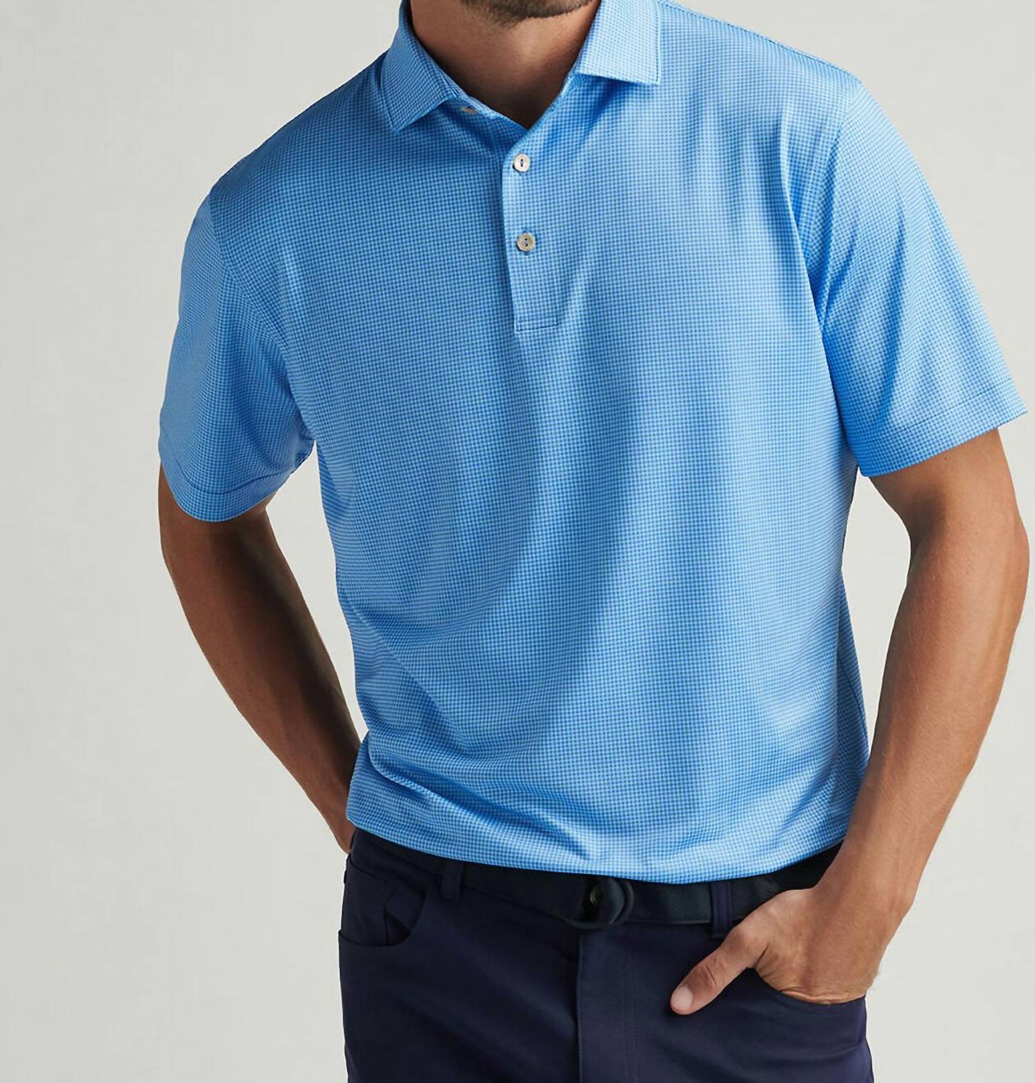 Peter Millar - Gingham Performance Jersey Polo