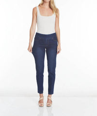 Slimsation By Multiples Pull On Jeans in midnight indigo - women's jeans - view 9