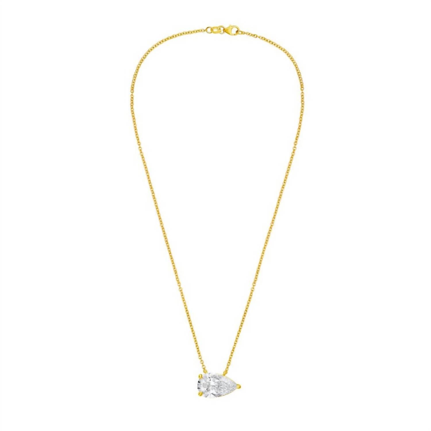 Diana M Jewels - Women's Pear Shape East West Diamond Pendant (12.00 Ct) - Luxe