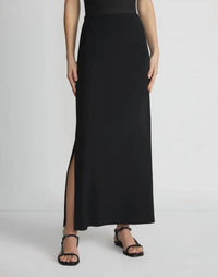 Lafayette 148 - Matte Jersey Side Slit Skirt