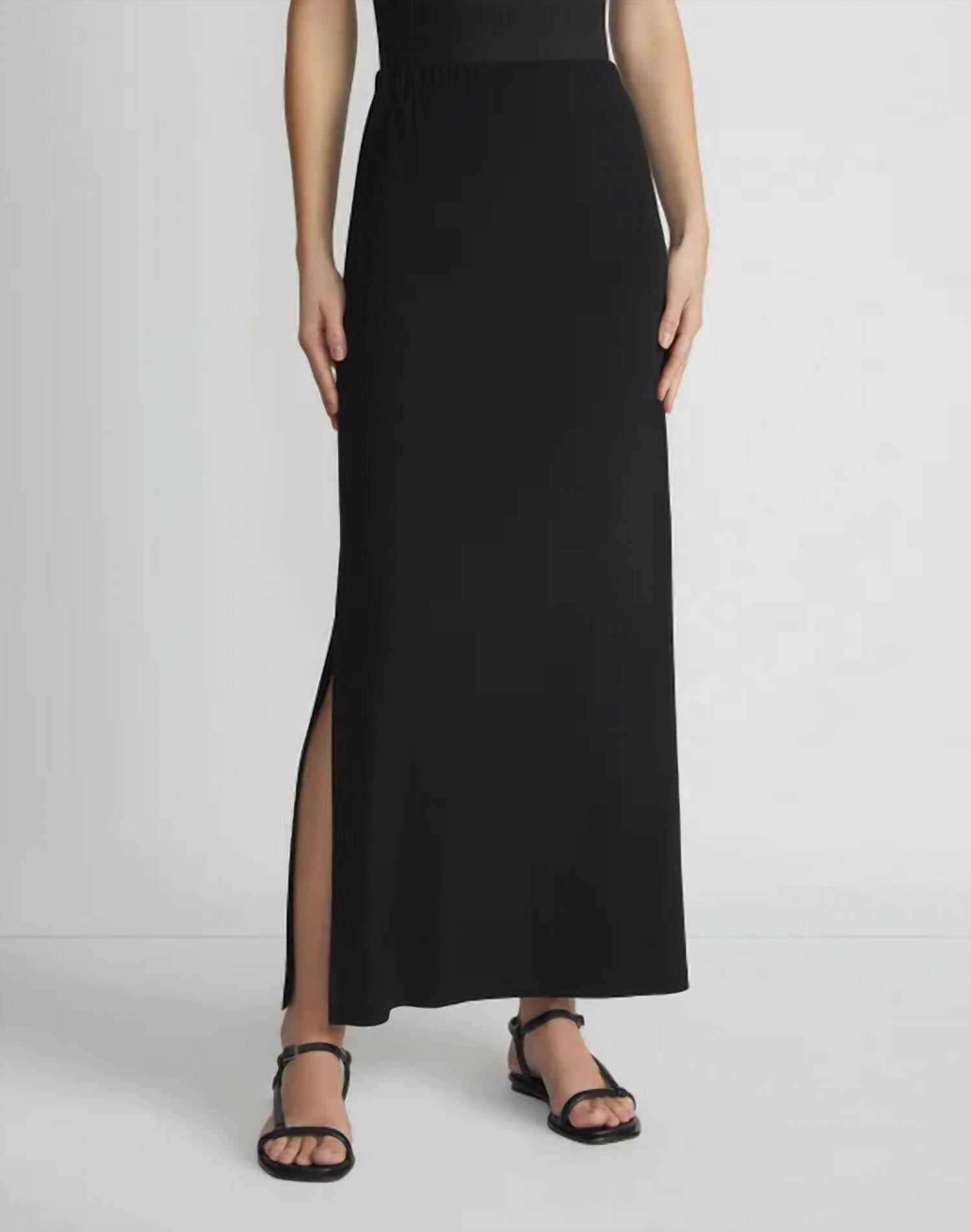 Lafayette 148 - Matte Jersey Side Slit Skirt