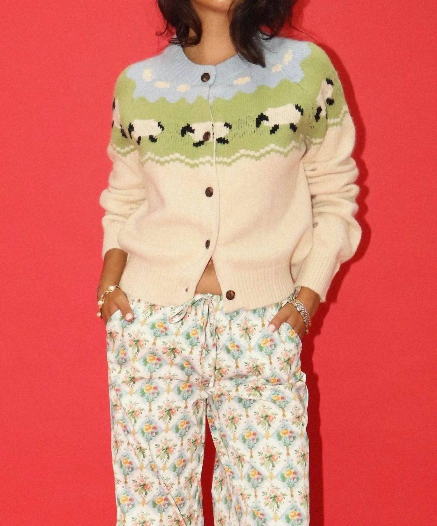 Bailey Rose - Sheep Pattern Cardigan