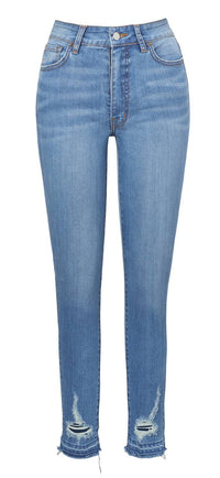 Untourage the Label Dom High Rise Skinny Jeans in blue - women's jeans - alternate view
