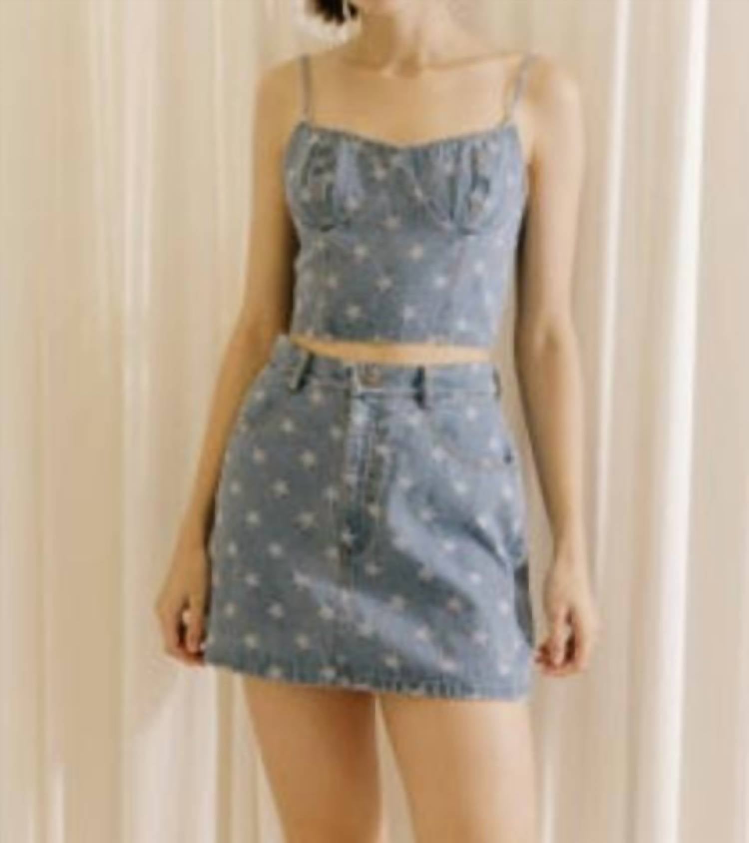 Storia - Star Print Bustier Top