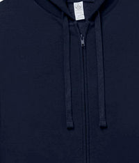 ALTERNATIVE Unisex Zip Hoodie in navy - women's top - detail view